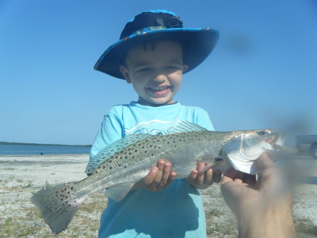 DSCF2208.JPG - Luke proudly holding his fish caught near St. Petersburg Florida.