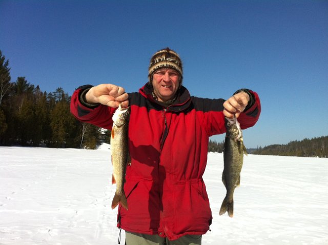 1214124photo.JPG - Thanks for the advice on the jigging lures. Caught with Eco Gear. Premium Hard Bait.  Temagami