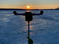 Early Morning Belwood Lake Ice Fishing ...