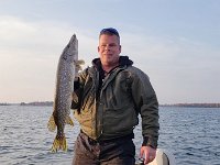 Mike with a Northern Pike caught on the extreme west end of Lake Nipissing ...