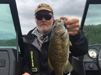 Russell Near Bancroft with a "dandy" Smallmouth Bass ...