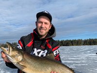 Taylor with a GREAT Lake Trout on a Muskoka Region Lake ...
