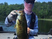Tyler Near Bancroft with another "dandy" Smallmouth Bass ...