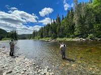 Keith Fighting another Atlantic Salmon ...