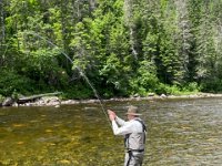 Keith Fighting another Atlantic Salmon ...