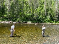 Keith Fighting another Atlantic Salmon ...