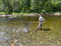 Keith Fighting another Atlantic Salmon ...