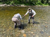 Keith Fighting another Atlantic Salmon ...