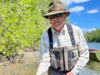 Keith with a  Atlantic Salmon from The Bonaventure River ...