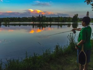 Ethan Fly Fishing at the OR Ponds Guelph AAA
