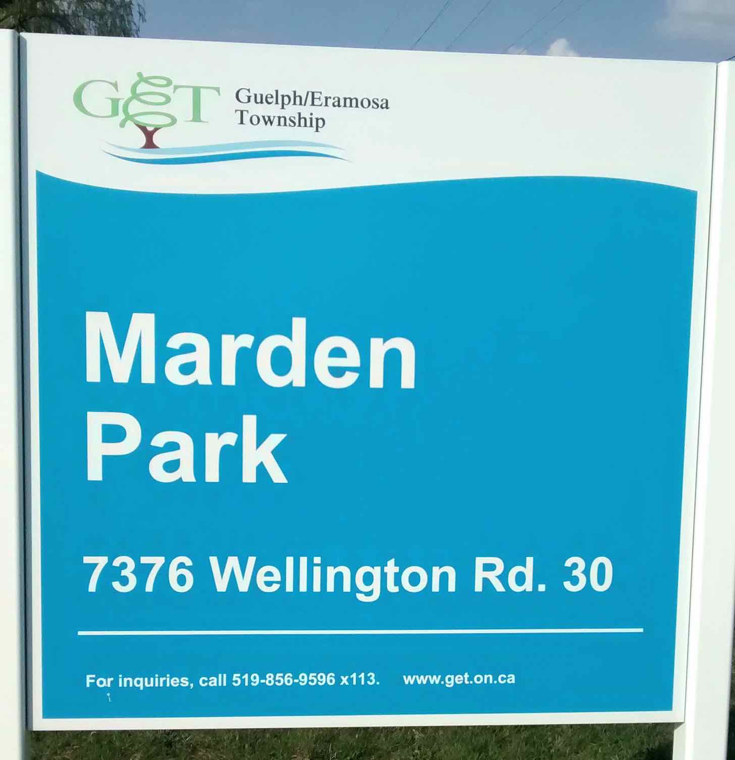 Marden Park and Community Centre and Park Guelph Eramosa Township AA