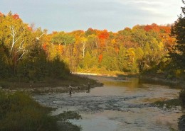 The Bighead River in Meaford Updtream from The Legion Hole Fall AA