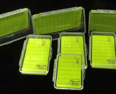 Springbrook TFO Silicone Slit Foam Clear Fly Boxes