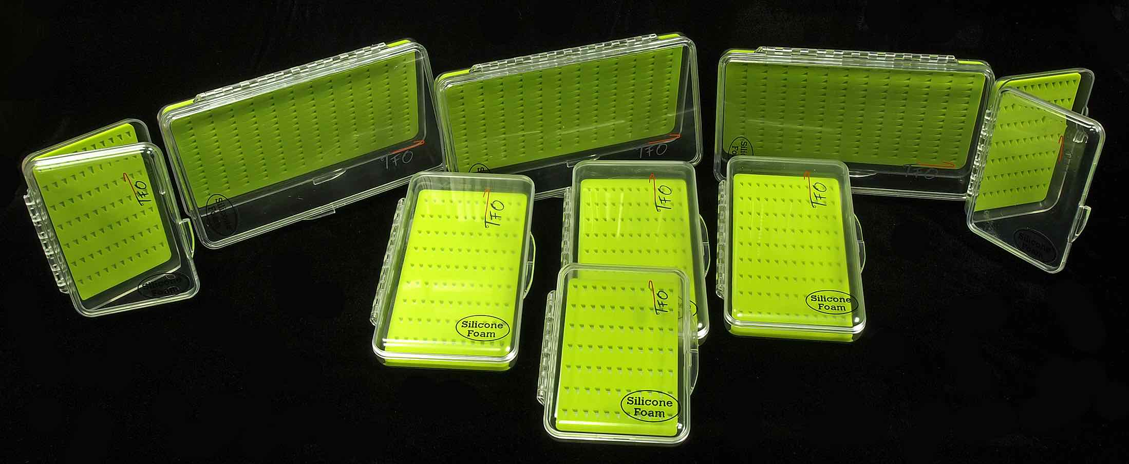 Springbrook TFO Silicone Slit Foam Clear Fly Boxes