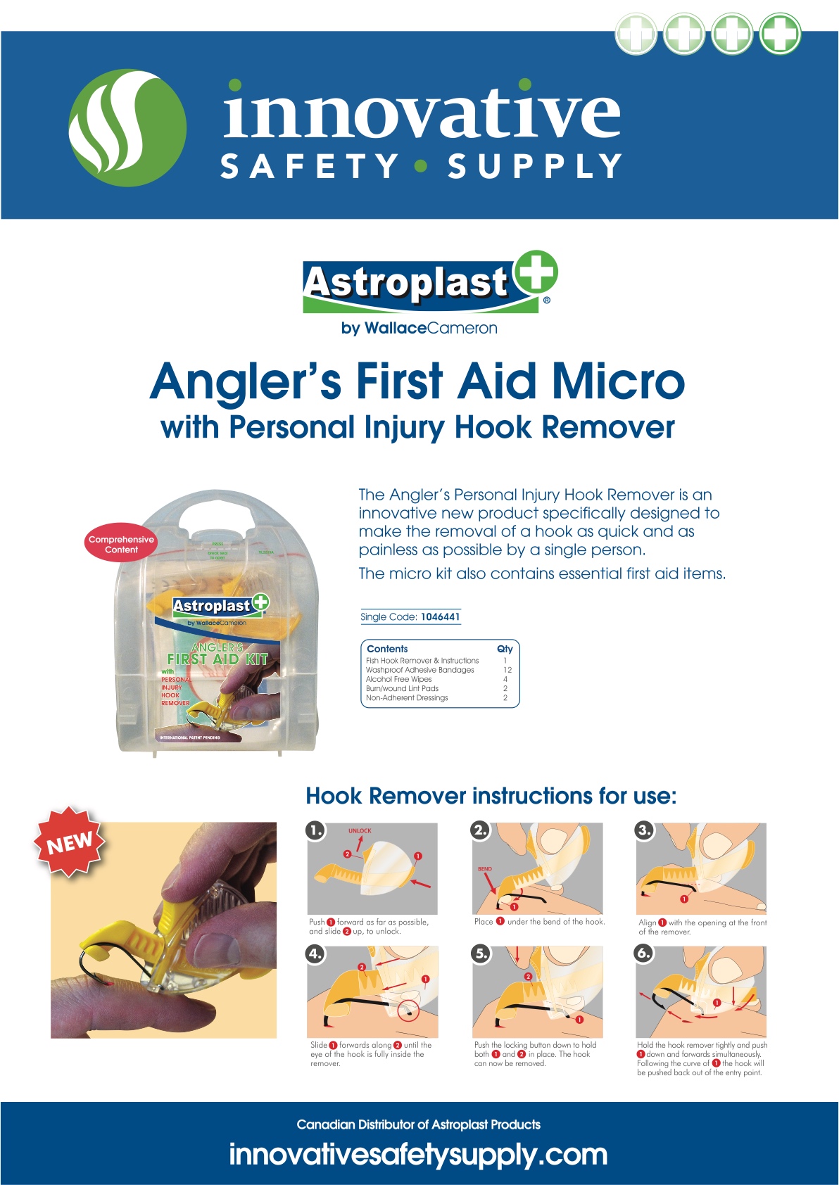 Innovative Safety Tools - FISHING - ANGLER FIRST AID KIT