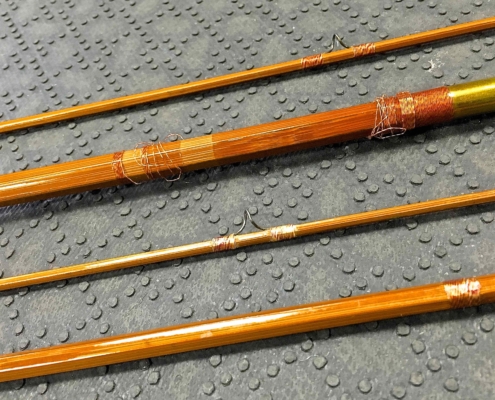 Cane Bamboo Rod Prior to Refinish AA