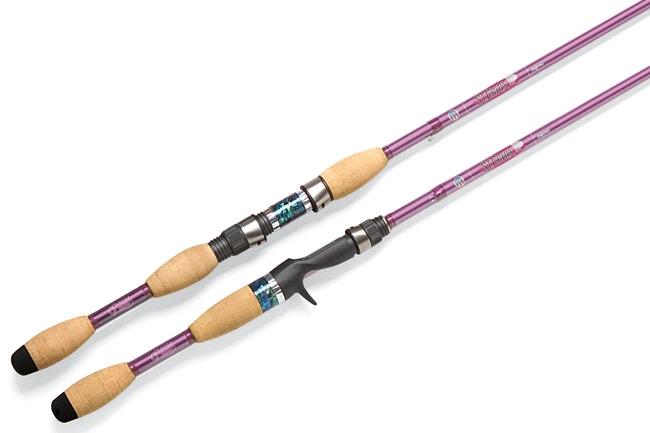 Created specifically for women anglers, the St. Croix Avid Pearl Spinning Rod