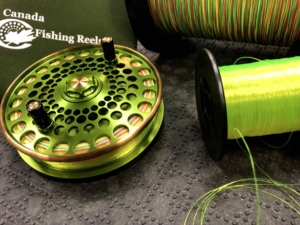 A Canada Fishing Reels Centerpin Float Reel with Custom HLS Hi-Vis Centerpin Line & Scientific Anglers Specialty Coloured Dacron Fly Line Backing - 