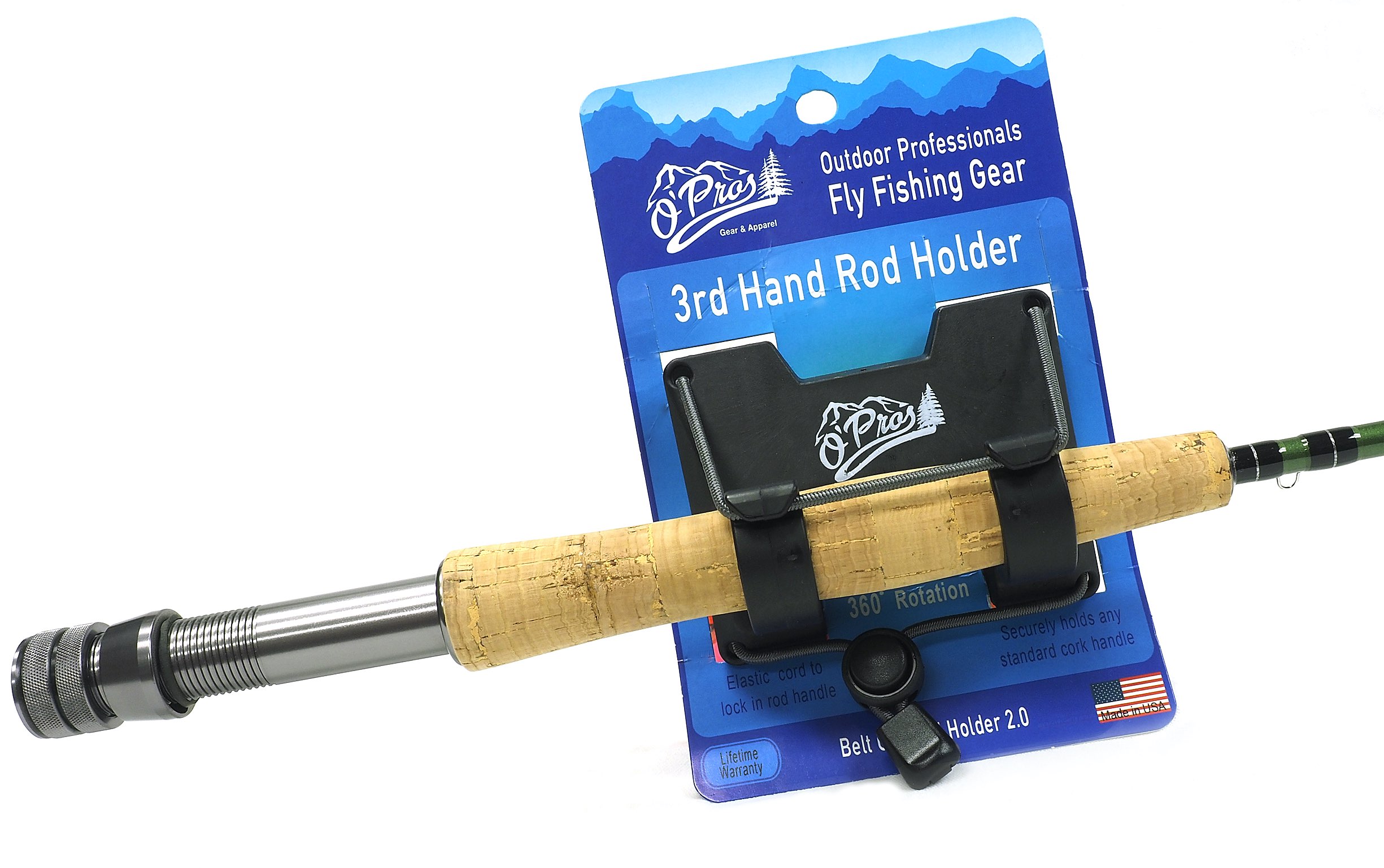 O'Pros Outdoor Professionals Fly Fishing Gear 3rd Hand Rod Holder