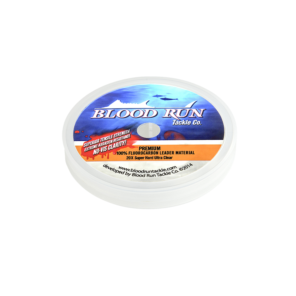 BLOOD RUN FLUOROCARBON LEADER XL 20LB 25YD .017IN – Tangled Tackle Co